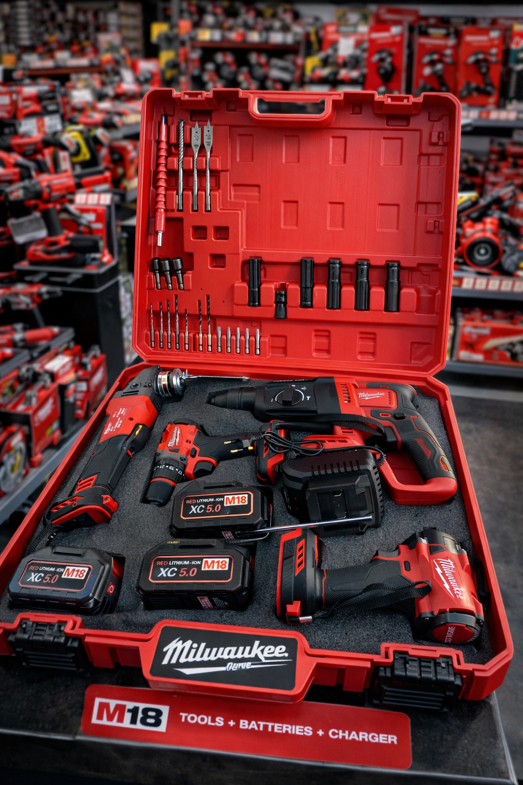 Комплект акумулаторни инструменти Milwaukee M18