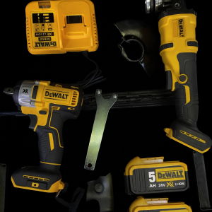 Акумулаторен безчетков ъглошлайф и гайковерт DEWALT