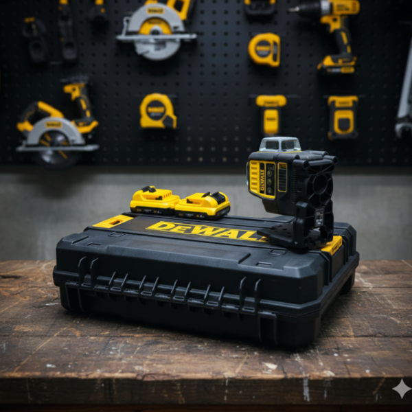 Линеен лазерен нивелир DEWALT Комплект с 2 Батерии и Куфар